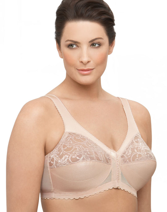 Glamorise Womens Magic Lift Front-Hook Wirefree Bra