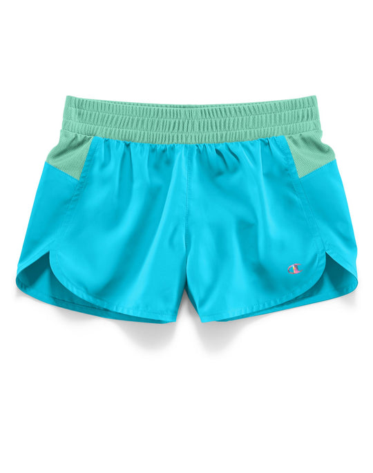 Champion Girls Running Shorts With Mesh Accents