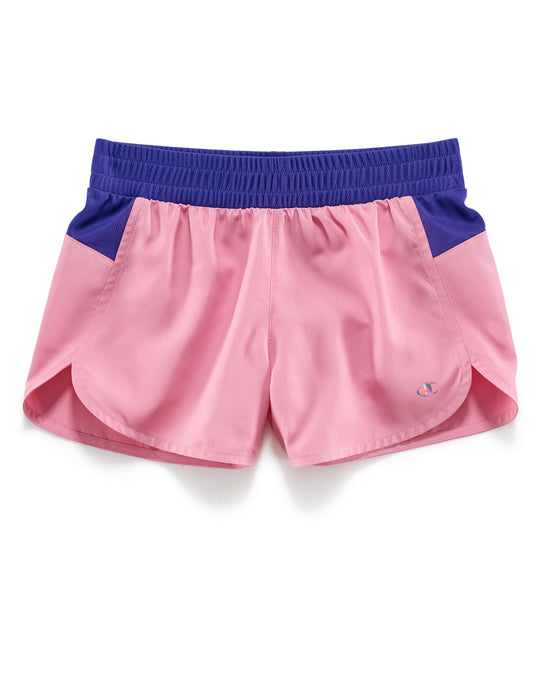 Champion Girls Running Shorts With Mesh Accents