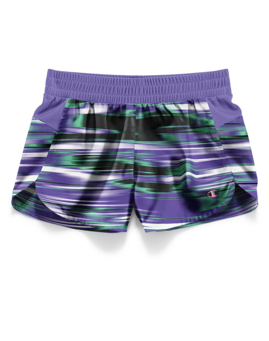 Champion Girls Running Shorts With Mesh Accents