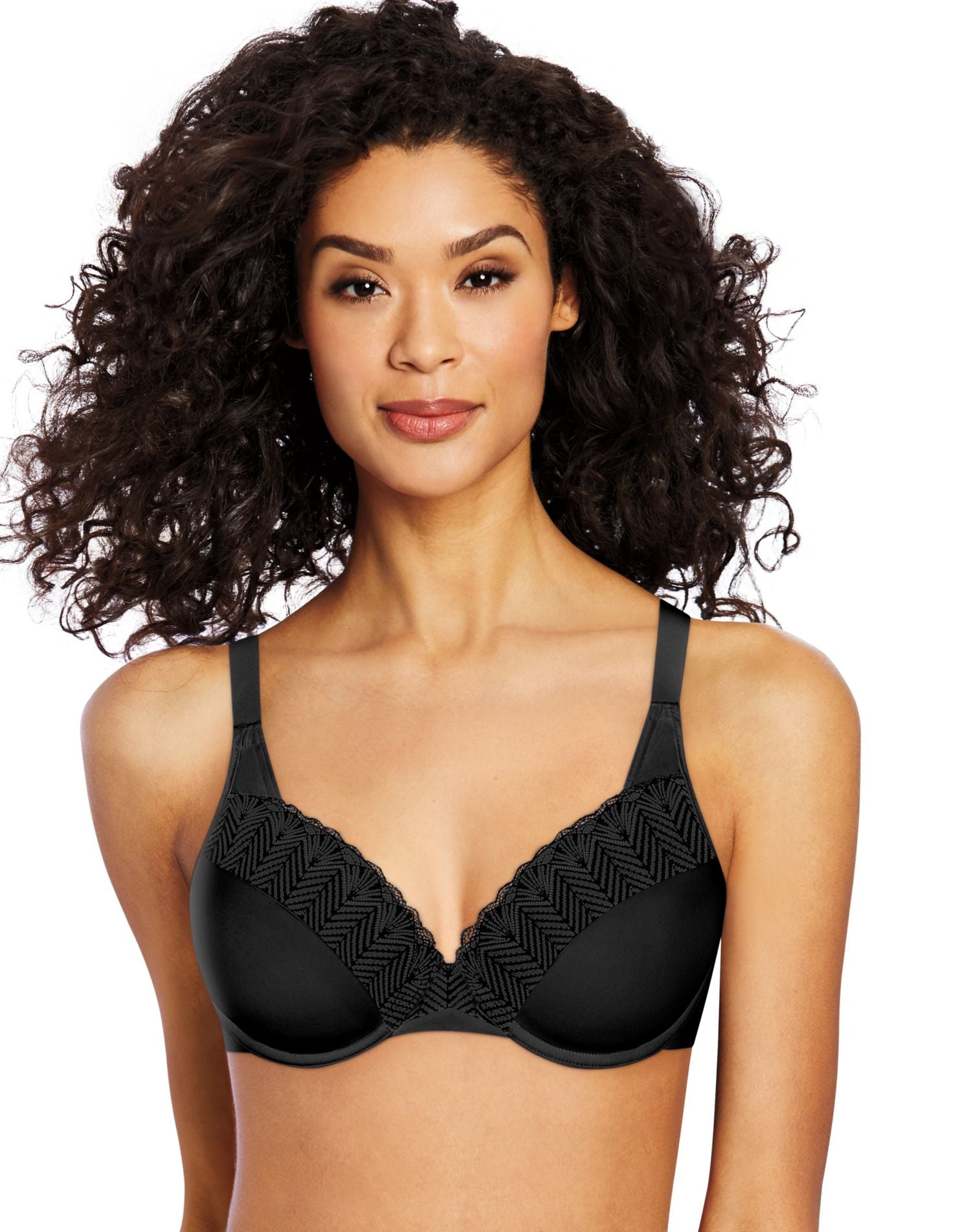 Bali, Intimates & Sleepwear, Bali Double Support Tailored Wireless Lace  Up Front Bra 382 In Black Size 36d
