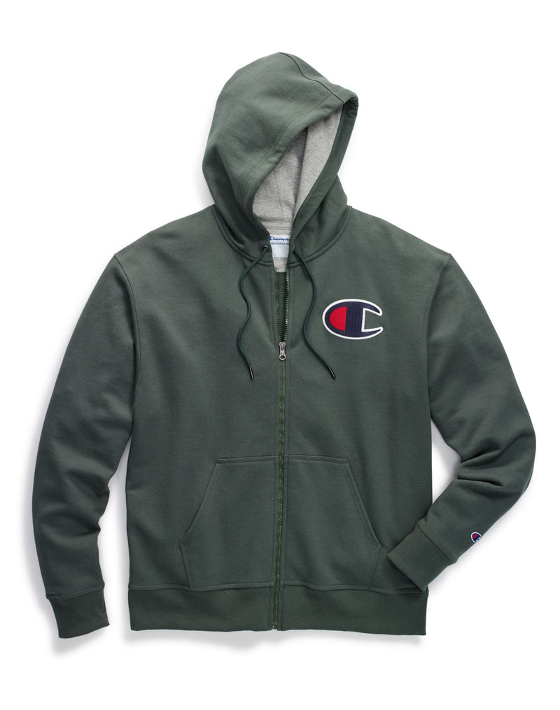 Champion Mens Powerblend Fleece Zip Hoodie