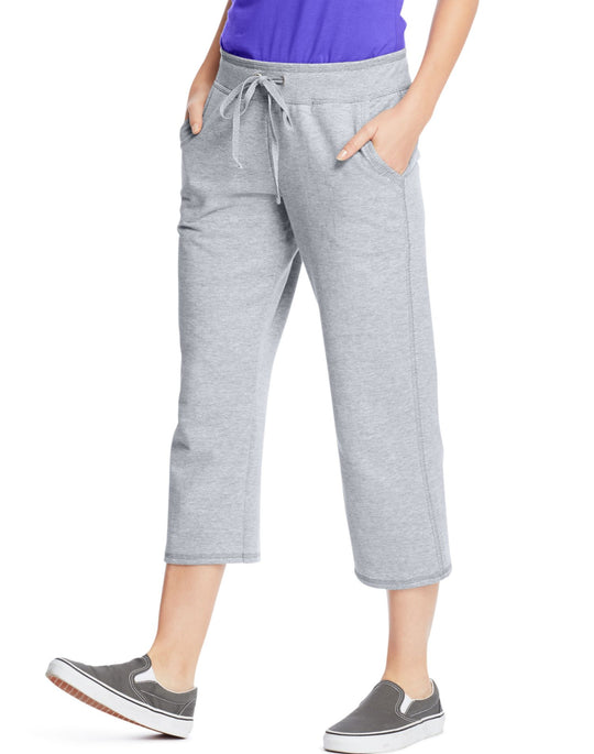 Hanes Women`s French Terry Pocket Capri