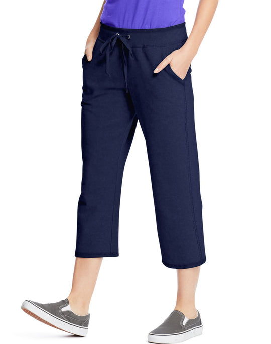 Hanes Women`s French Terry Pocket Capri