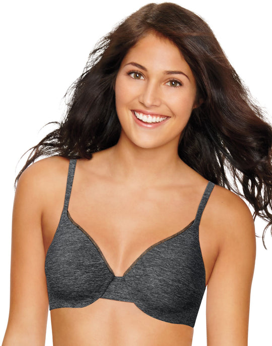 Hanes Womens Concealing Petals Wireless Bra with Convertible Straps, S,  Nude at  Women's Clothing store