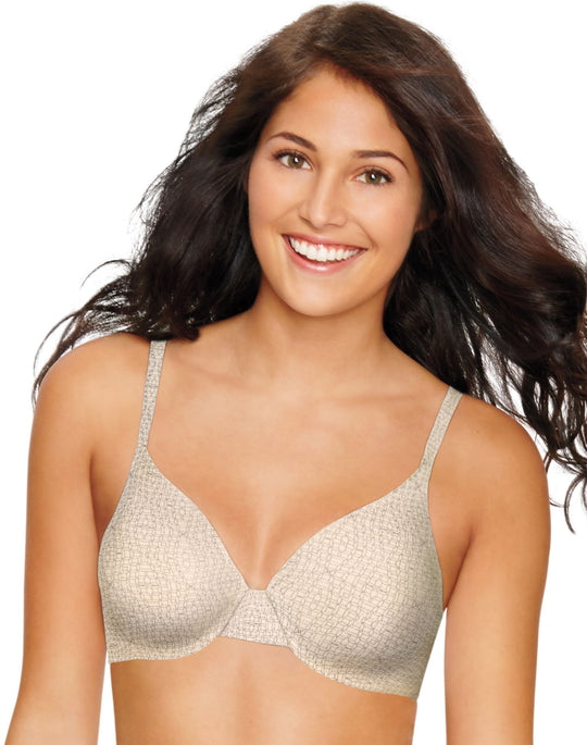 Hanes Ultimate Smooth Inside and Out Women`s Underwire Bra, HU17, 36C,  White 