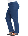 Just My Size Womens 2-Pocket Flat-Front Jeans, Average Length