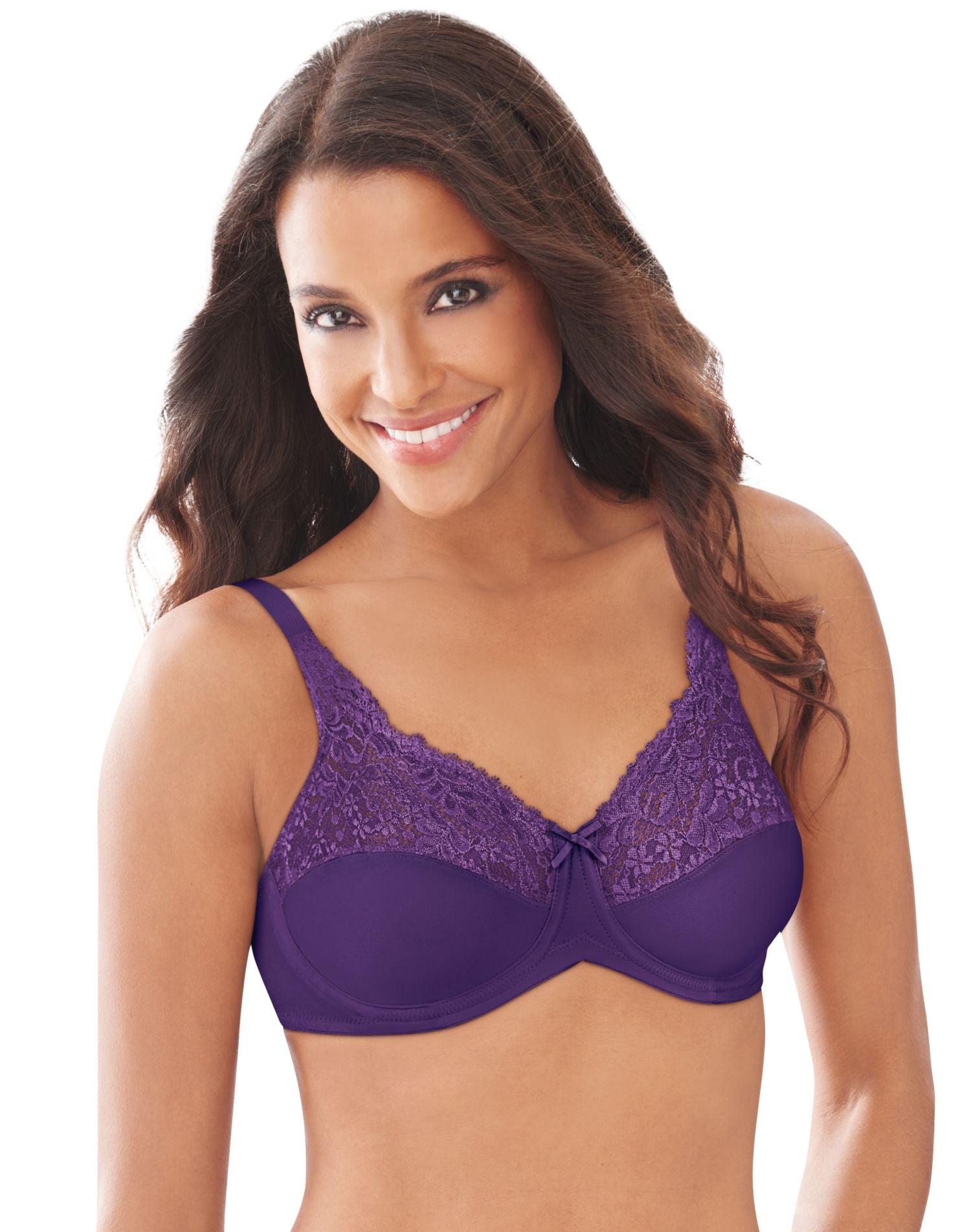 Lilyette by Bali Women's Dream Back Smoothing Jacquard Minimizer Bra,  California Lilac, 40D : : Clothing, Shoes & Accessories