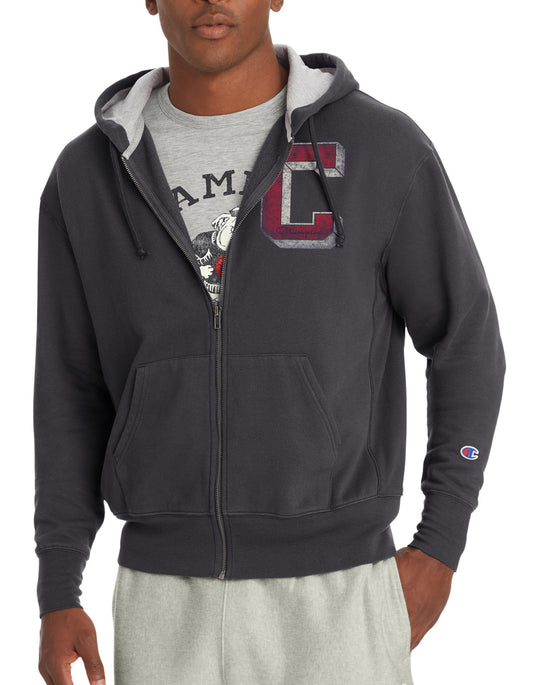 Champion Mens Heritage Fleece Zip Hoodie, Ivy League C