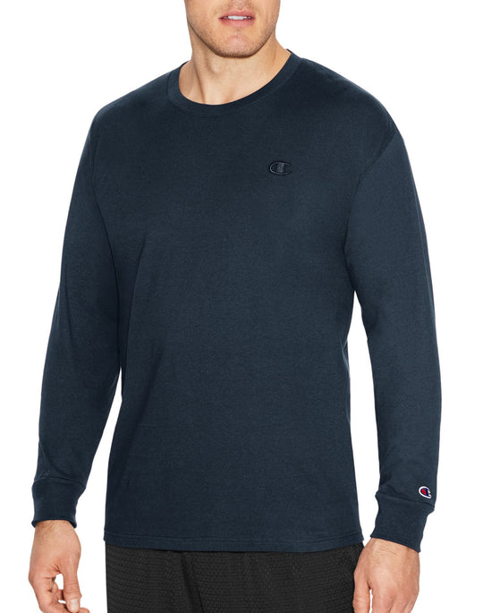 Champion Mens Classic Jersey Long Sleeve Tee