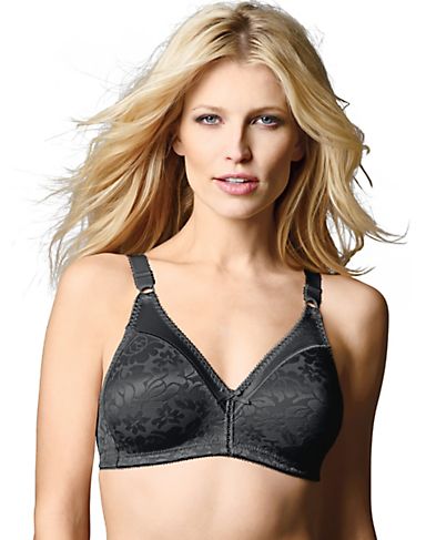 Bali Bra - Size 42C Wireless Black Style# 3372 Double Support Tagless for  sale online