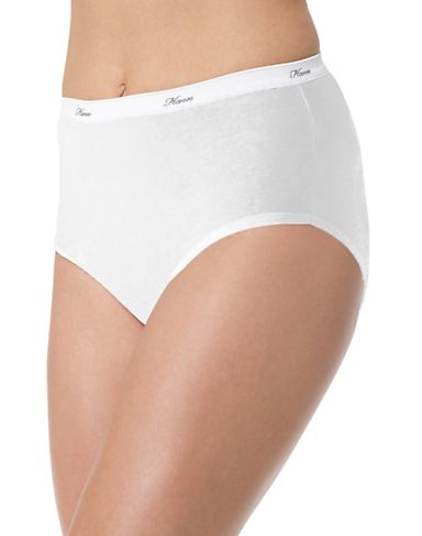 PP40AD - Hanes Women's No Ride Up Cotton Brief 6-Pack
