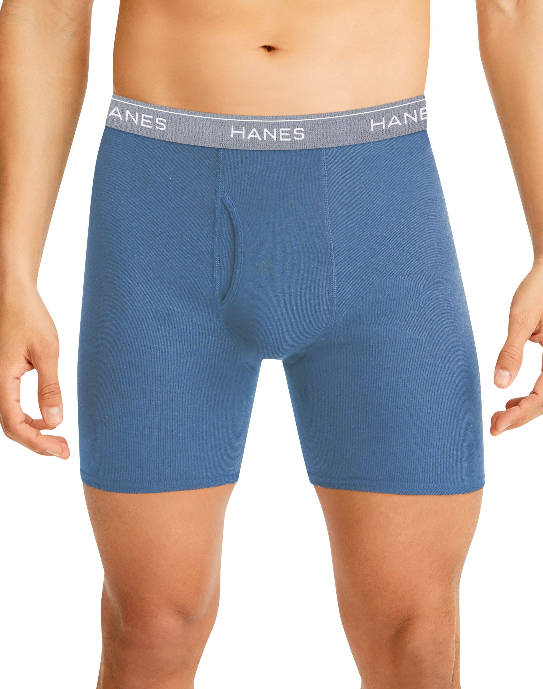Hanes Comfort Flex Band Men Underwear 4 Pk White I Gray George