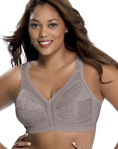 Playtex 18 Hour 2 Bras 48 D White Wirefree Ultimate Shoulder Comfort #4693  New