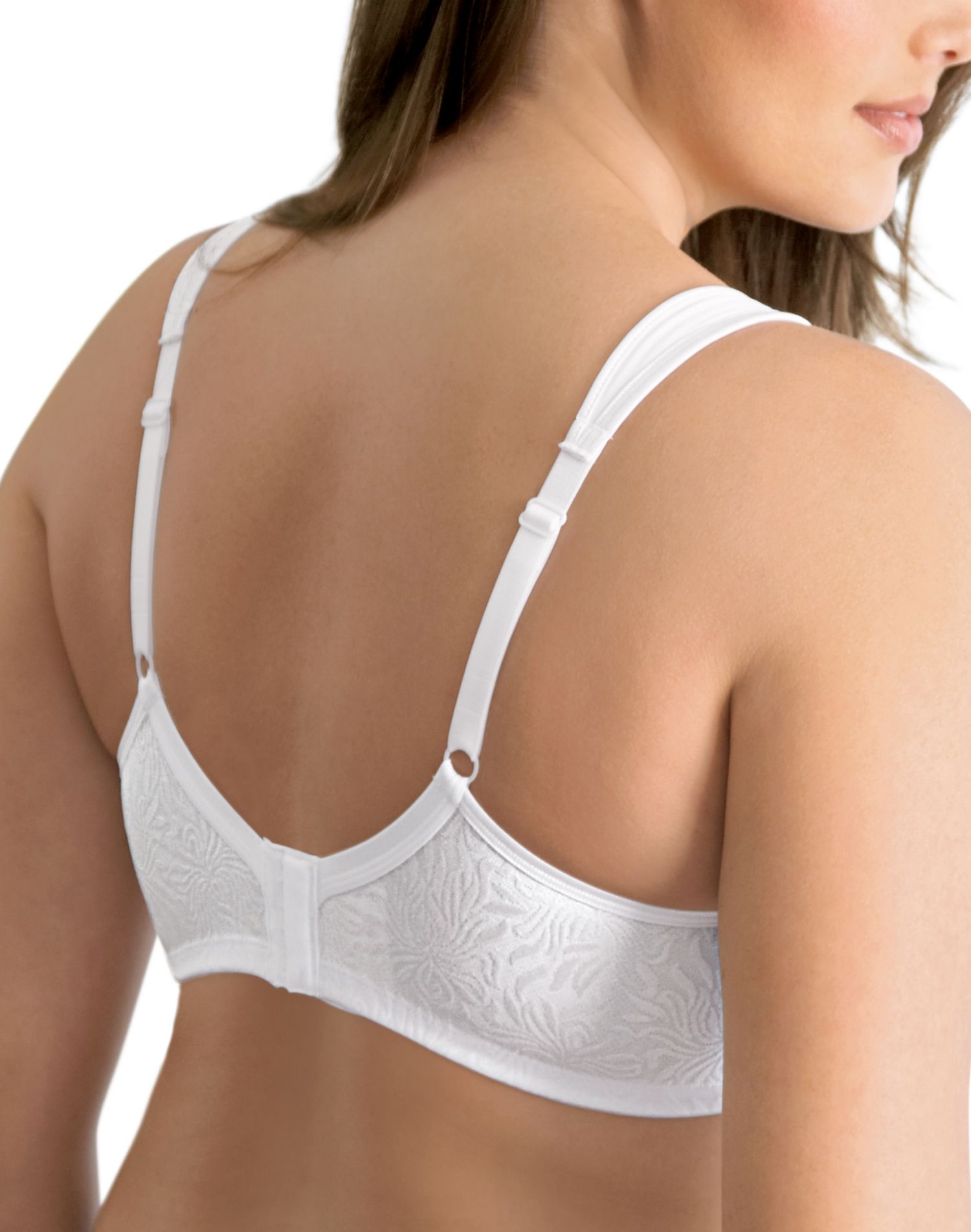 New PLAYTEX 18 HOUR Wirefree BRA Back & Side Smoothing 4049 White 36D Cool  Dri
