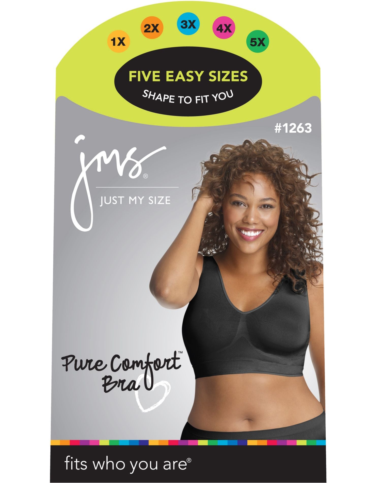 Just My Size Womens Pure Comfort® Seamless Wirefree Bra With