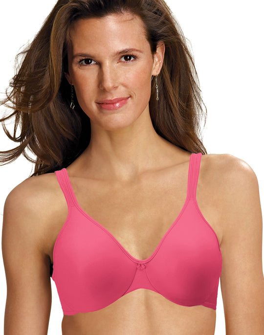 Lilyette Beautiful Support Lace Minimizer Bra, 34C, Pink Quartz