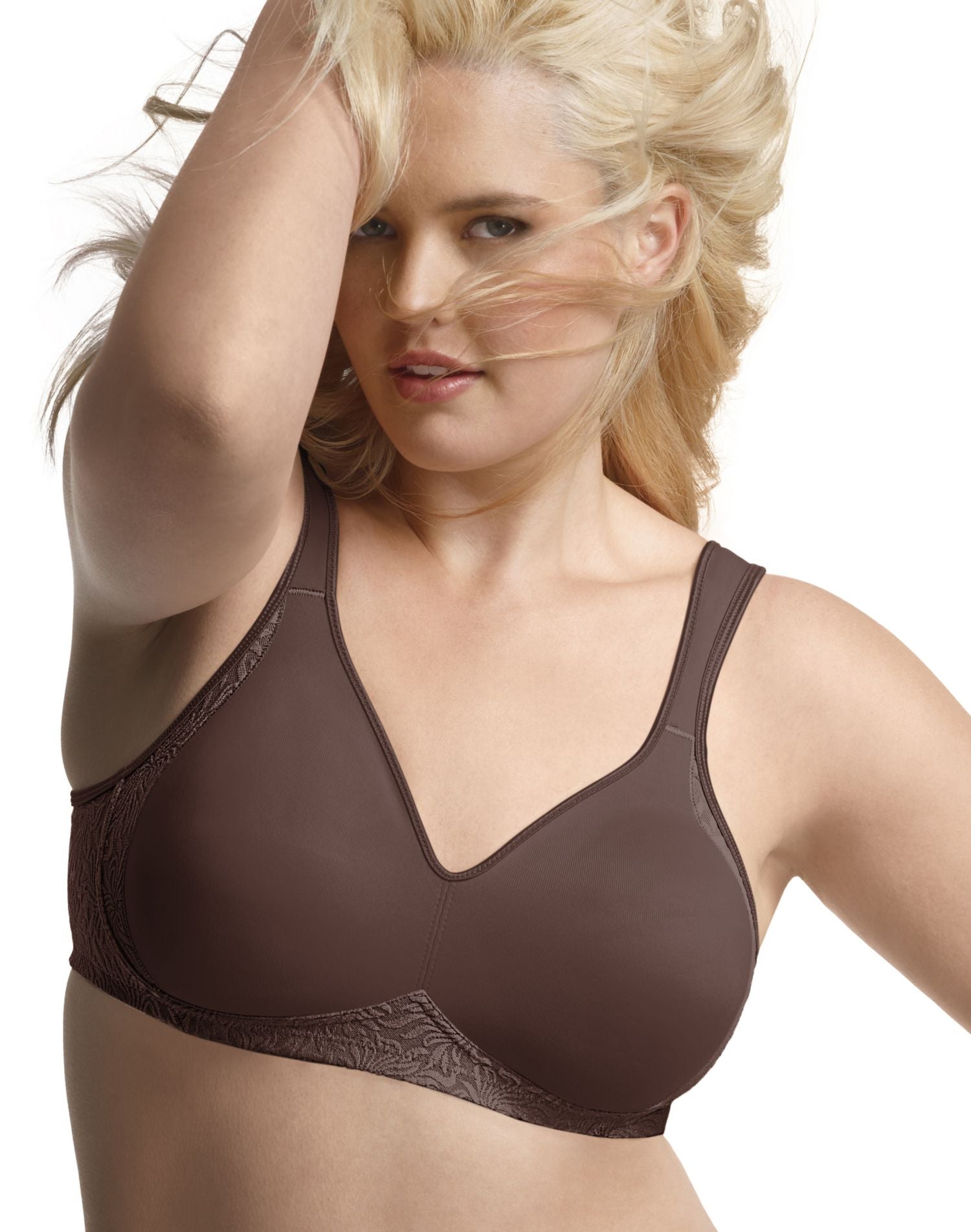 18 Hour Silky Soft Smoothing Wirefree Bra Nude 36D by Playtex
