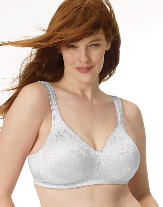 Playtex womens 18 Hour Ultimate Lift and Support Wire Free Bra,  Black/White, 42C at  Women's Clothing store