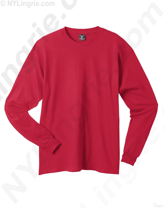 Hanes Adult Beefy-T Long-Sleeve T-Shirt