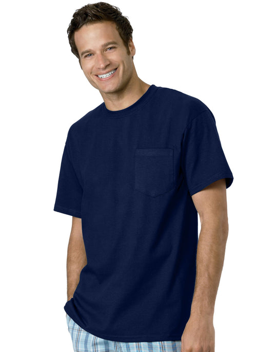 Hanes TAGLESS Pocket T-Shirt