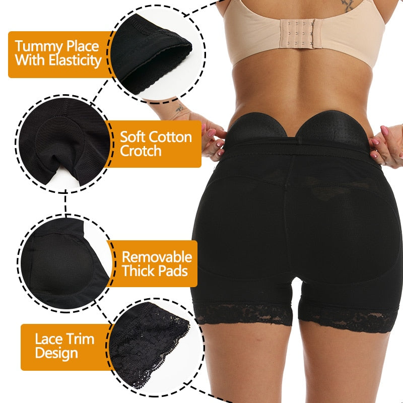 VASLANDA Women Waist Trainer Shapewear Tummy Control Body Shaper Shorts  Hi-Waist Butt Lifter Thigh Slimmer