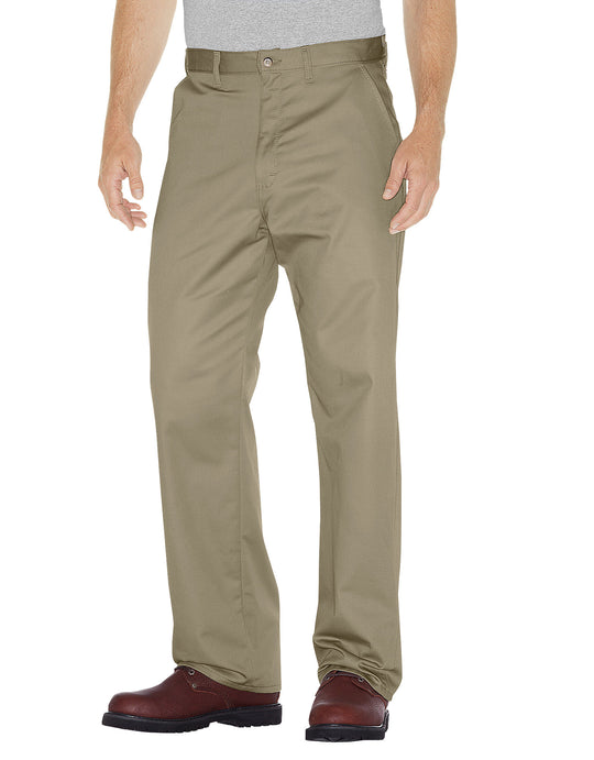 Dickies Mens Premium Cotton Flat Front Pants