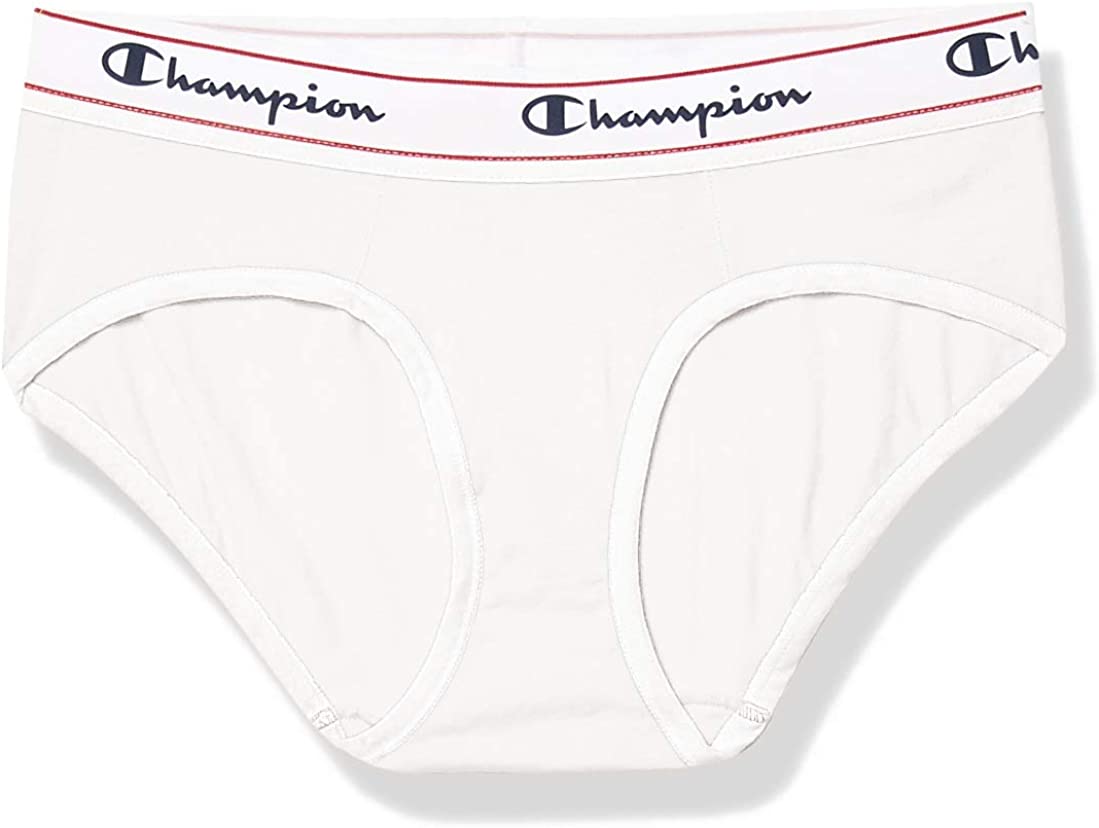 CH41AS - Champion Womens Heritage Hipster Panty, 2XL, Grey White