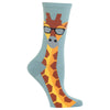 Hot Sox Womens Giraffe Crew Socks