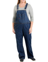 Dickies Womens Plus Size Relaxed Fit Straight Leg Bib Overalls