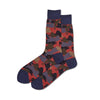 Hot Sox Mens Lion Camouflage Crew Socks