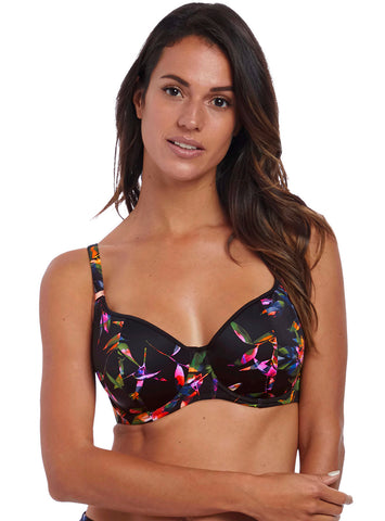 Fantasie Womens Palawan Underwire Lightly Padded Balcony Bikini Top