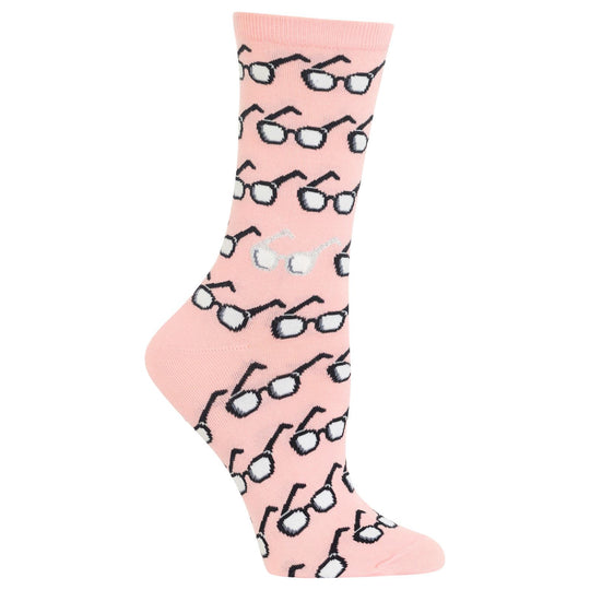 Hot Sox Womens Glasses Crew Socks