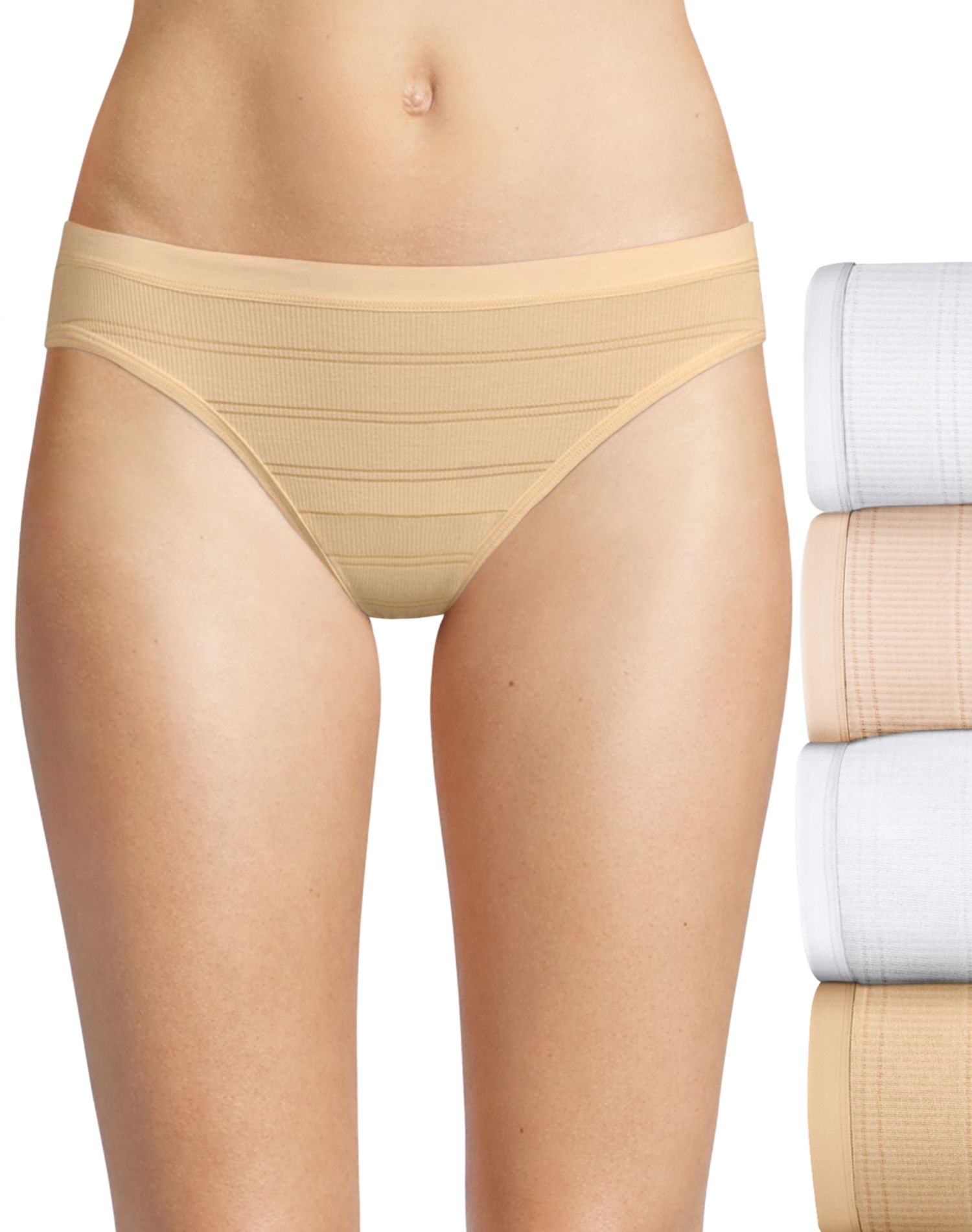42CFF4 - Hanes Womens Ultimate Comfort Flex Fit Bikini 4-Pack