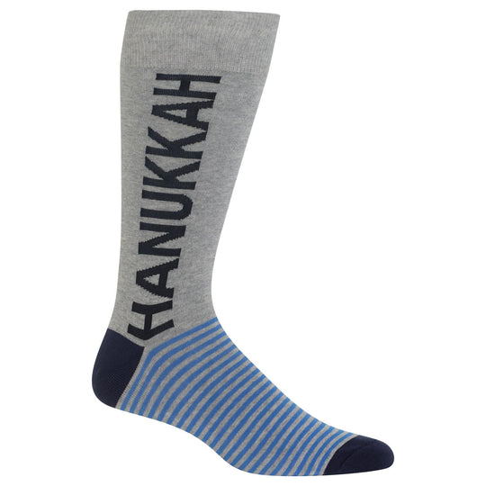 Hot Sox Mens Hanukkah Crew Socks