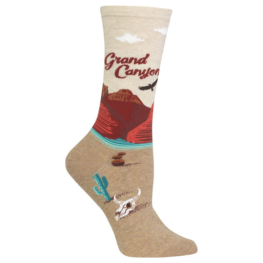 Hot Sox Womens Grand Canyon Crew Socks