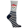 Hot Sox Womens Sugar Skull Crew Socks