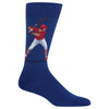 Hot Sox Mens Baseball Batter Crew Socks