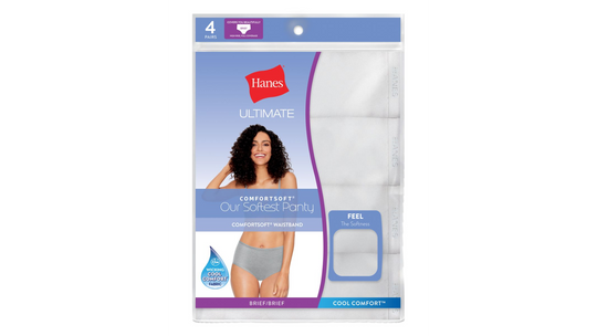 Hanes Womens Ultimate Comfortsoft Briefs 4-Pack