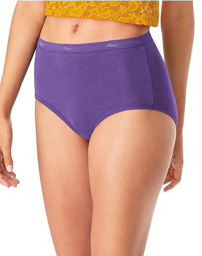 Hanes Women's No Ride Up Cotton Brief 6-Pack, Style PP40AD 