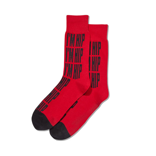 Hot Sox Mens Im Hip Crew Socks