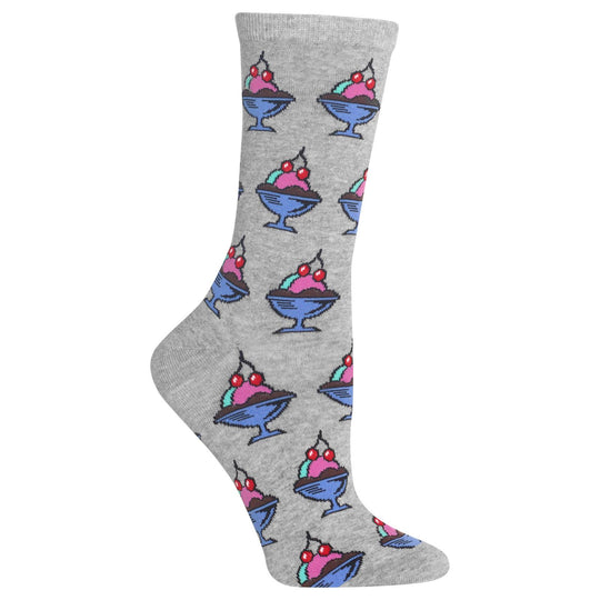 Hot Sox Womens Ice Cream Sundae Crew Socks