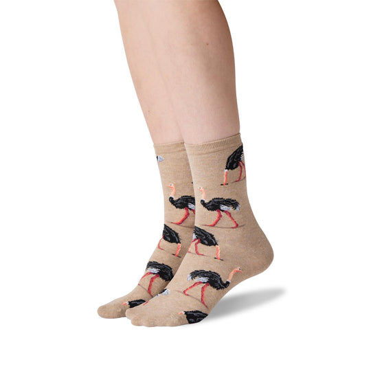 Hot Sox Womens Ostritch Crew Socks