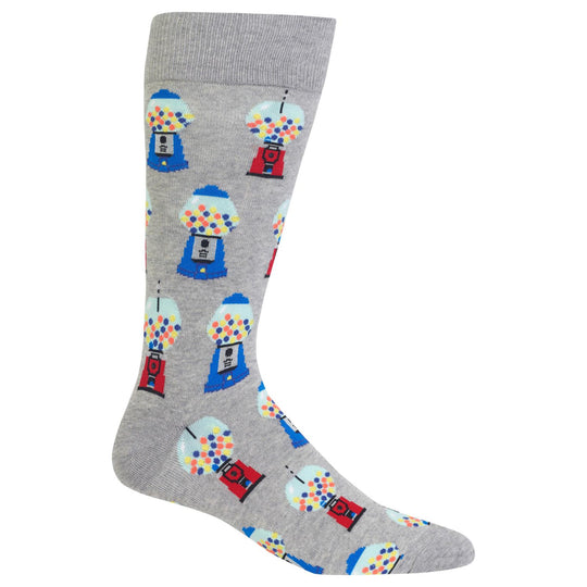 Hot Sox Mens Gumballs Crew Socks