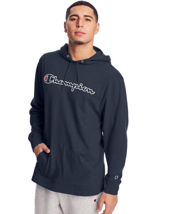 Champion Mens Middleweight Hoodie, L, Black