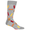 Hot Sox Mens BBQ Food Crew Socks