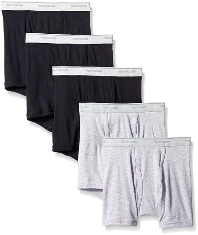 Fruit Of The Loom Mens Coolzone Short Leg Boxer Briefs 5 Pack