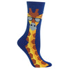 Hot Sox Womens Giraffe Crew Socks