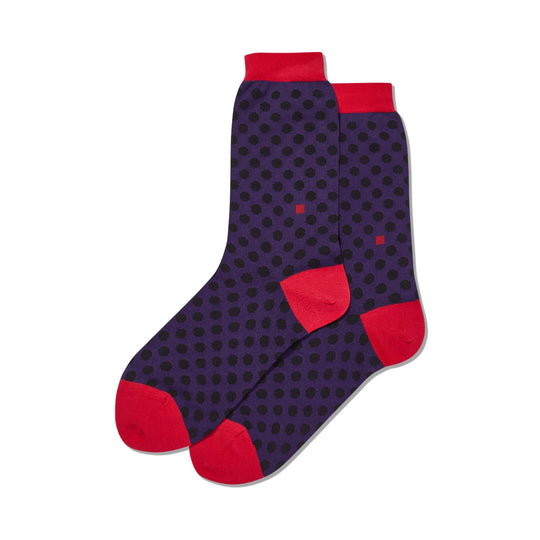 Hot Sox Womens Standout Dots Crew Socks