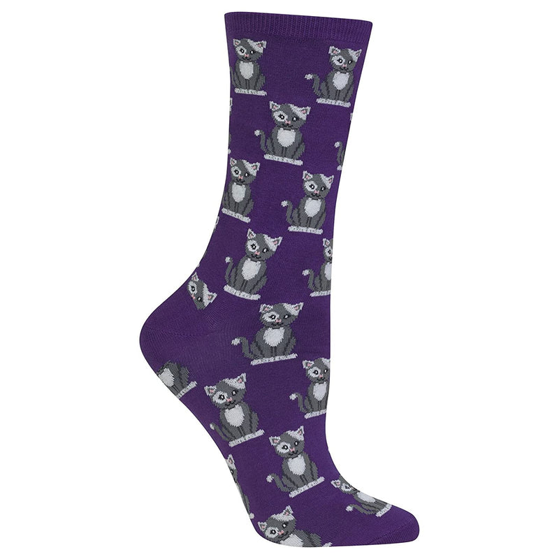 Hot Sox Womens Cat Crew Socks